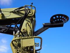 Niittokoneen lestamallilla.