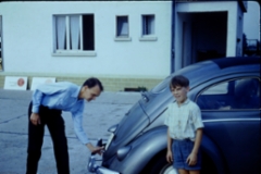 1960_with_his_volkswagen_he_bought_in_germany_and_shipped_back_to_california